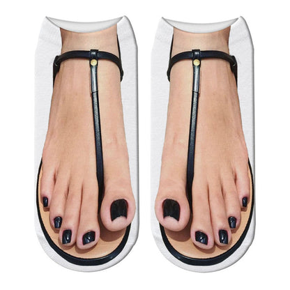 Fun Quirky 3D Ankle Socks