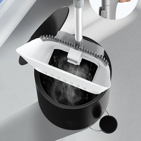 Convenient Space Saving Sweep Broom and Dustpan - Luxicro