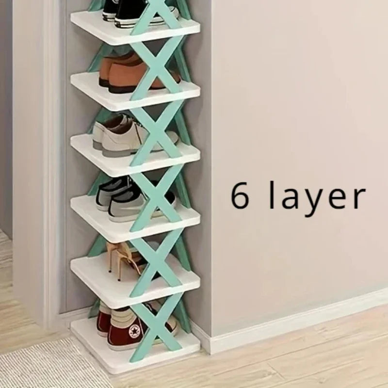 Compact Folding Shoe Storage Rack Shelf - Luxicro