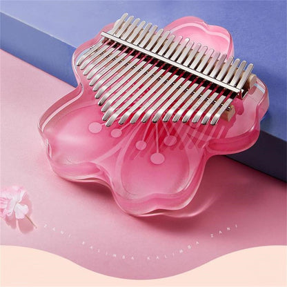 Vibrant Pink Mini Kalimba Instrument