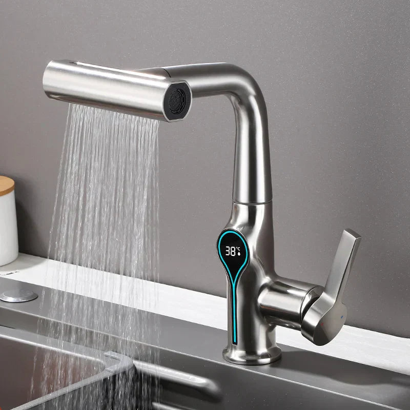 Stylish Faucet with Color LED Temperature Display