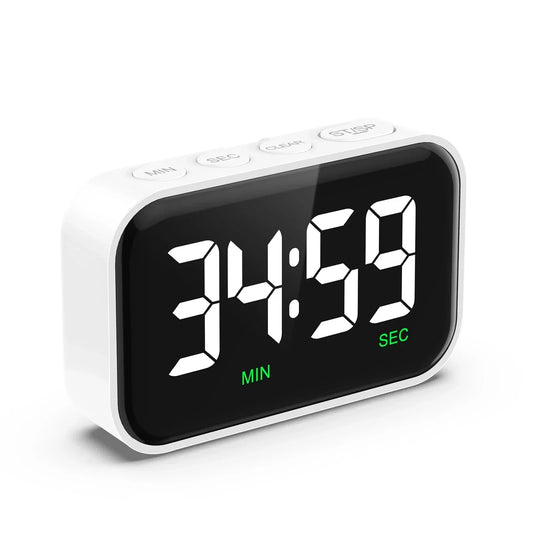 Big LED Wall Clock with Countdown Timer - Luxicro