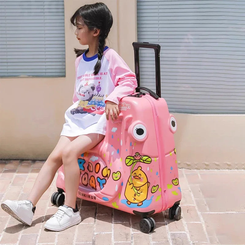 Colorful Kids Rolling Suitcase - Luxicro
