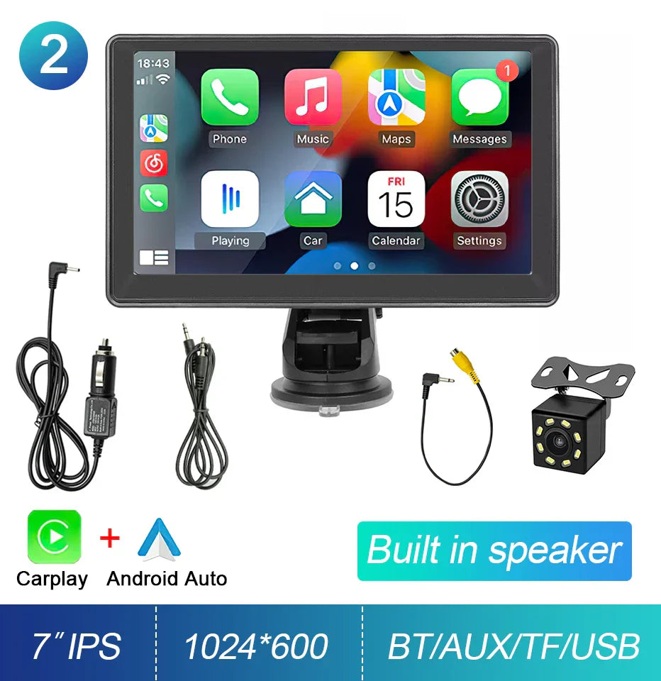 7 Inch Touch Screen Car Radio with GPS and WiFi