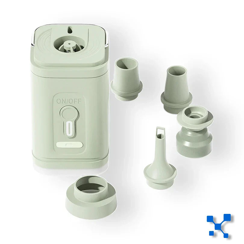 Compact Travel Air Pump with Multiple Adapters