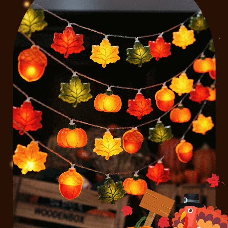 Cozy Fall LED Fairy String Lights Warm Glow