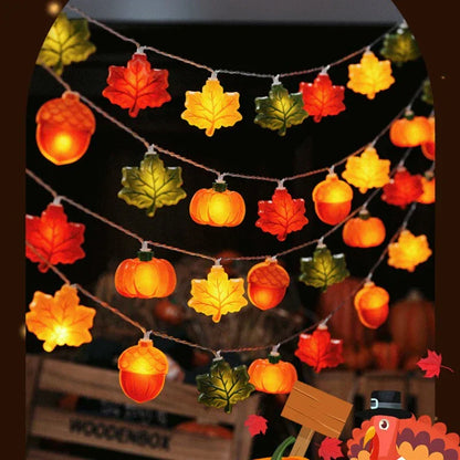 Cozy Fall LED Fairy String Lights Warm Glow