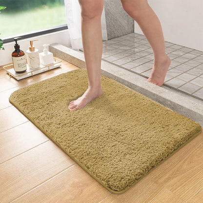 Plush Bathroom Mat | Soft Absorbent Non Slip