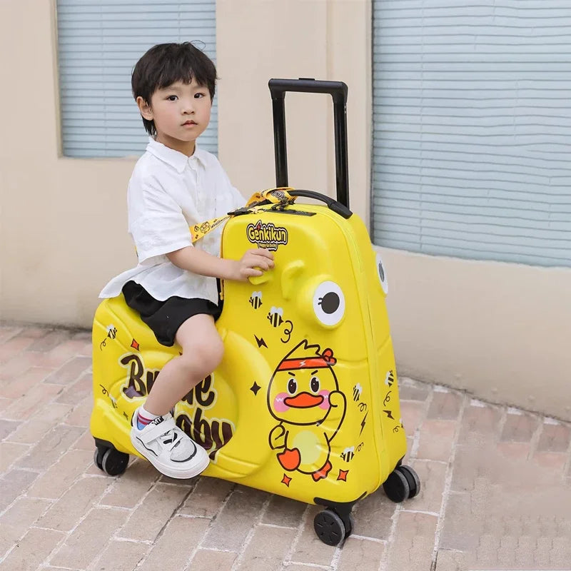 Colorful Kids Rolling Suitcase