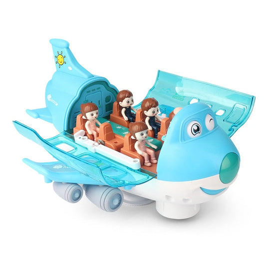 Cool Music LED Airplane Toy for Boys - Luxicro