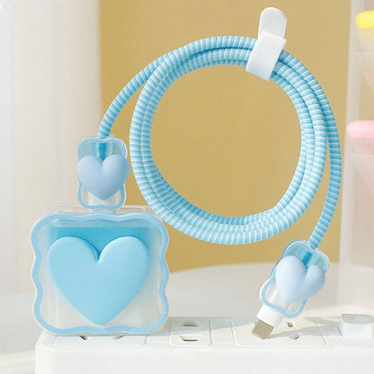Clear Phone Charging Cable Cover Case