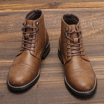 Comfortable Tan Everyday Ankle Boots - Luxicro