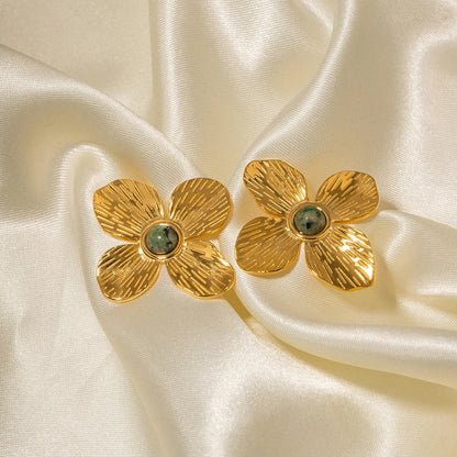 Elegant Emerald Drop Earrings