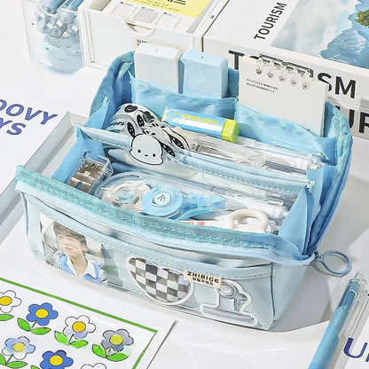 Big Organizer Pencil Bag with 10 Compartments
