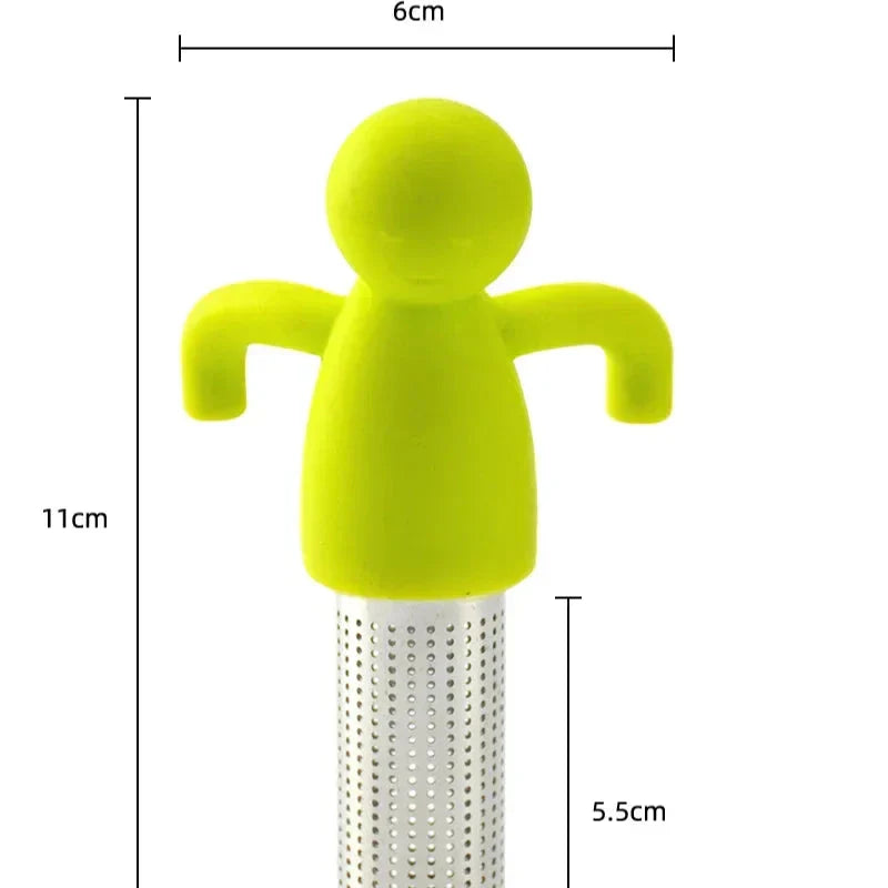 Cozy Human Figure Loose Leaf Tea Steeper