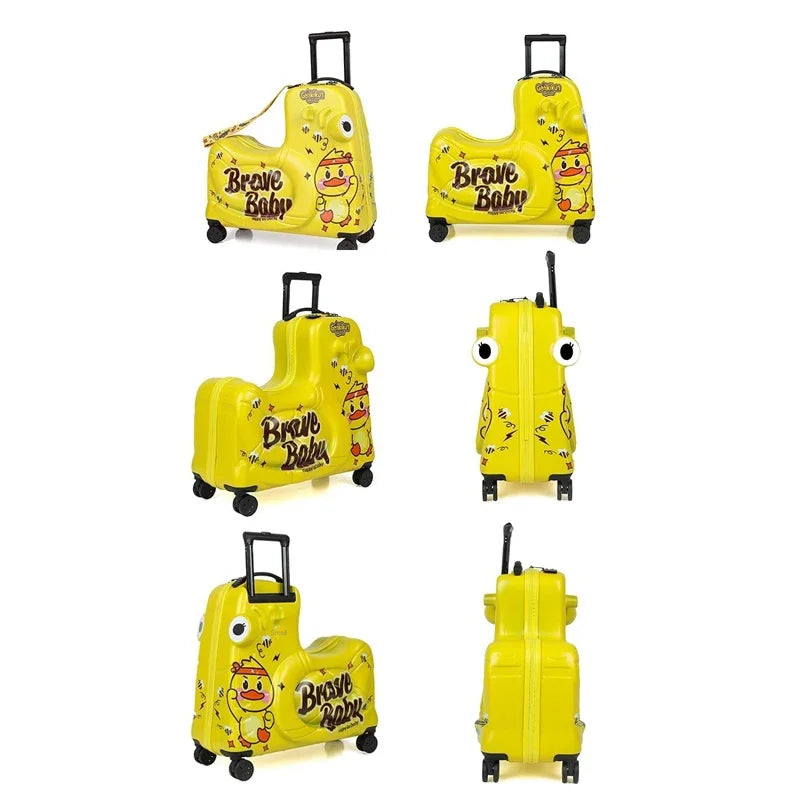 Colorful Kids Rolling Suitcase