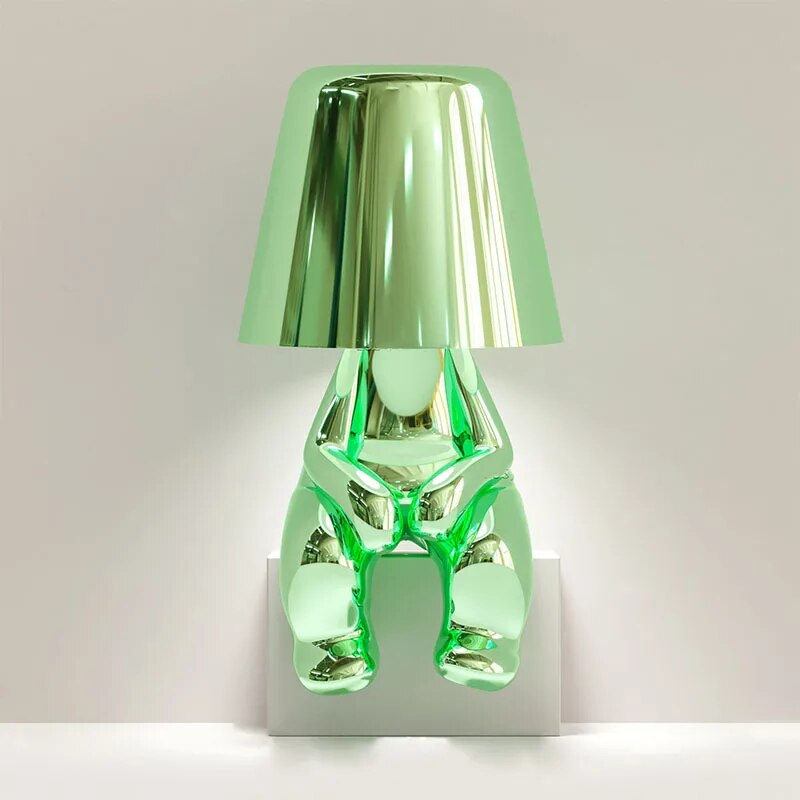 Stylish Resin LED Desk Lamp – Contemporary Home Decor Light