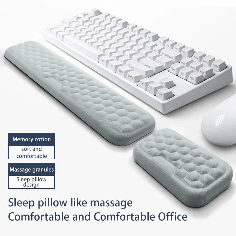 Comfortable Ergonomic Mouse Pad with Gel Wrist Rest