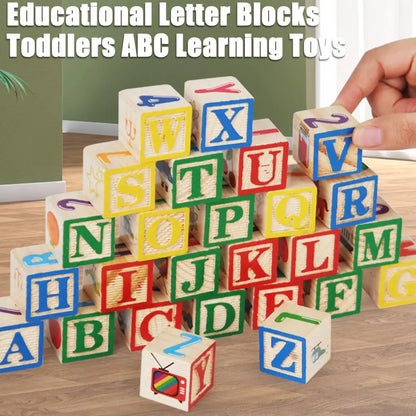 Learning Wooden ABC Blocks with Container