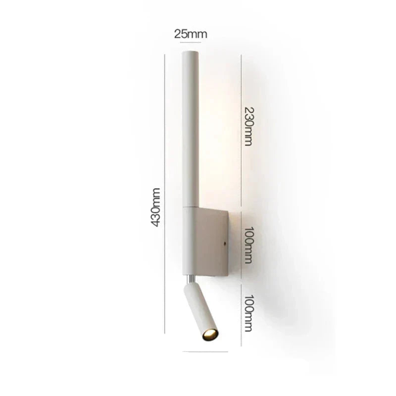 Warm LED Bedroom Wall Light Fixture