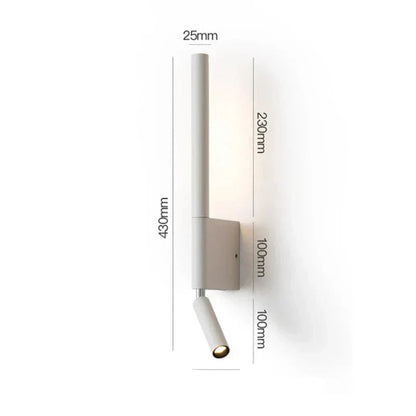 Warm LED Bedroom Wall Light Fixture