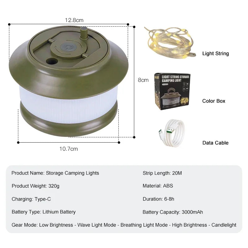 Bright Outdoor LED Camping Light Strip