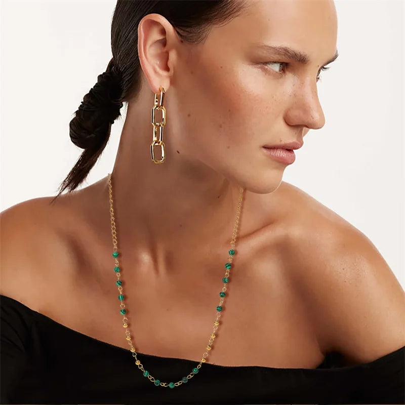 Elegant Luxury Stone Pendant Necklace