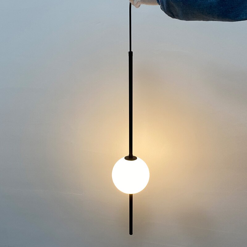Minimalist Clear Globe Hanging Light