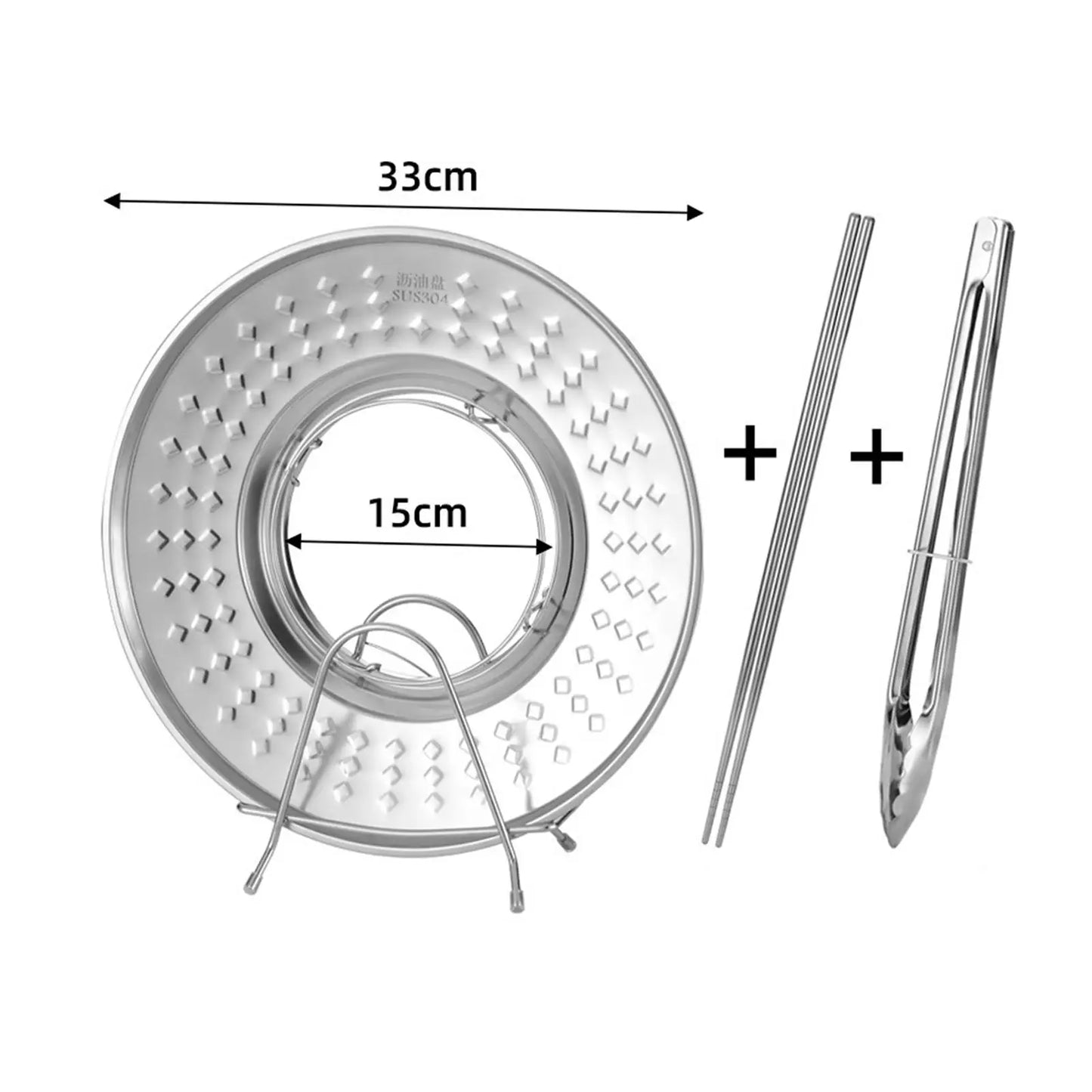 Easy Clean Oil Strainer Tray Kitchen Rack