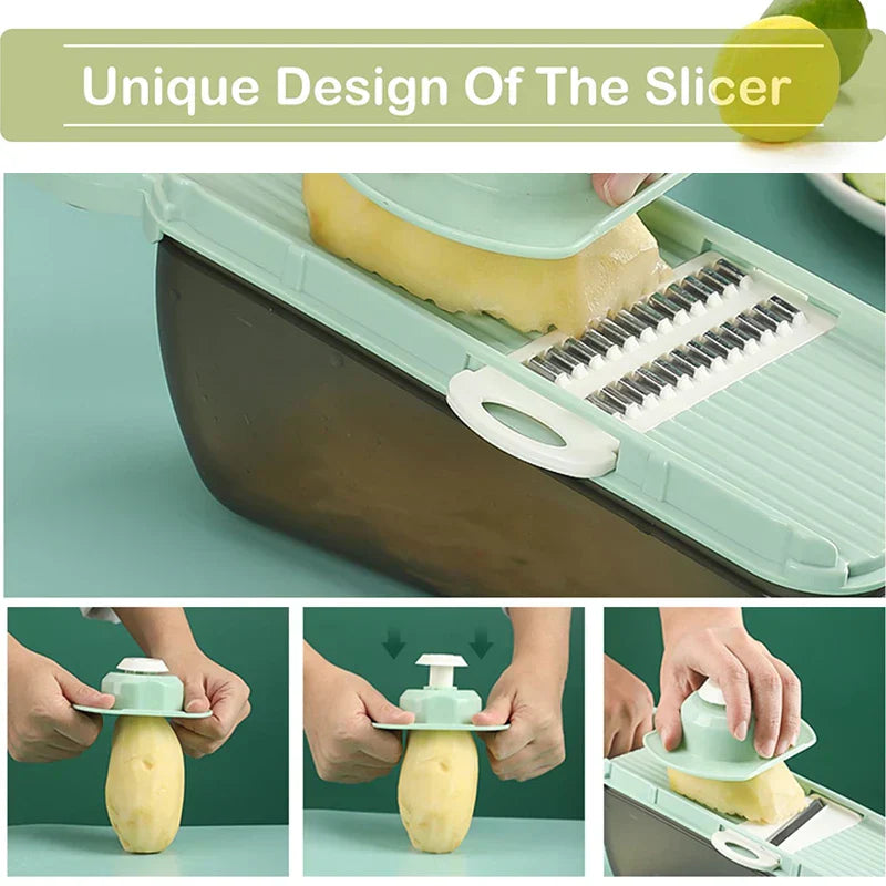 Quick 5-in-1 Vegetable Food Chopper Set