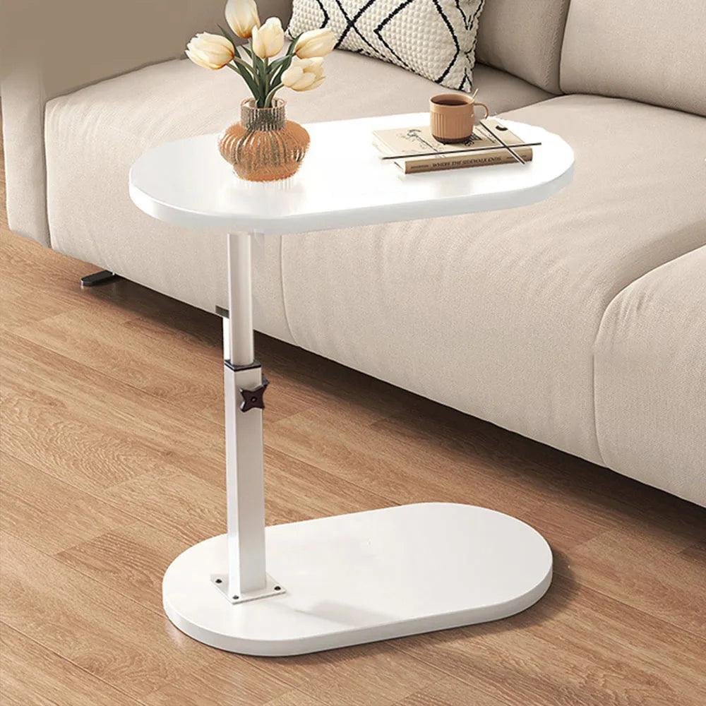 Compact Bedside Table with Adjustable Leg Height