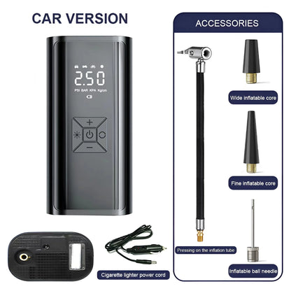 Compact Portable Tire Inflator with Digital Display 150PSI