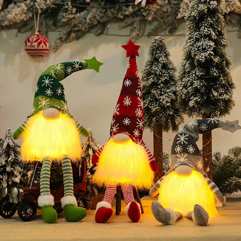 Cozy Christmas Gnome Table Lamp