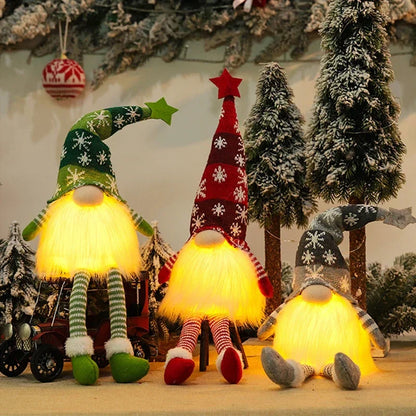 Cozy Christmas Gnome Table Lamp