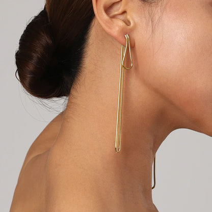 Trendy Snake Pendant Dangle Earrings