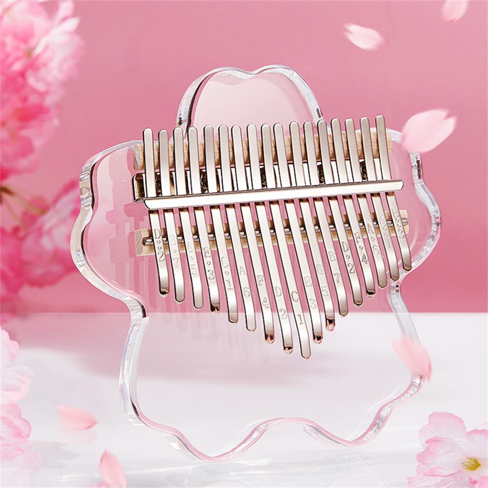 Vibrant Pink Mini Kalimba Instrument