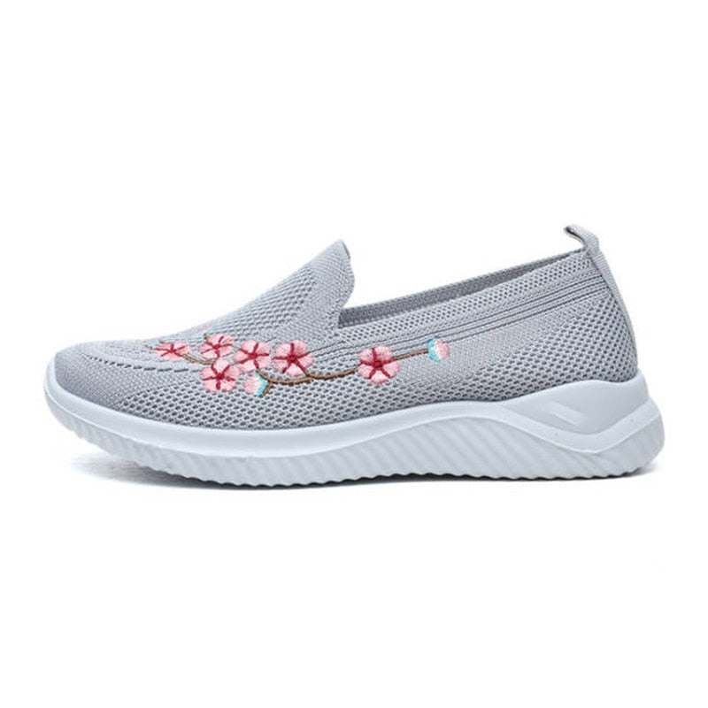 Lightweight Breathable Floral Sneakers