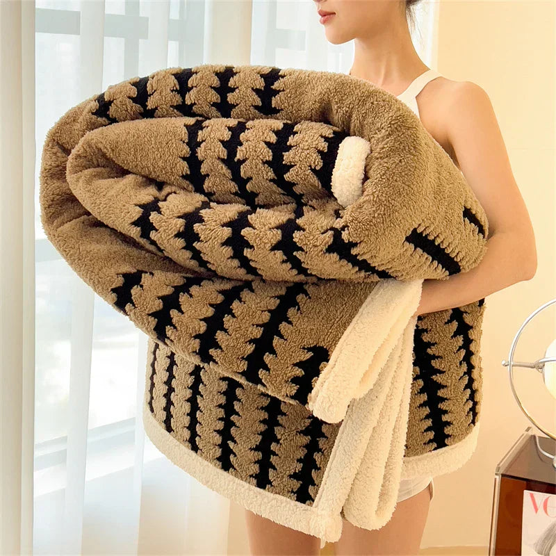 Cozy Warm Fuzzy Blanket Throw