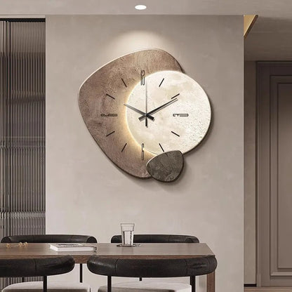 Classic White Wooden Wall Clock