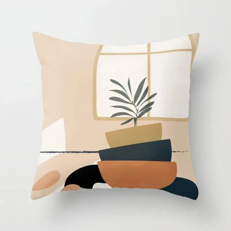 Delicate Flower Pattern Throw Pillow Cover