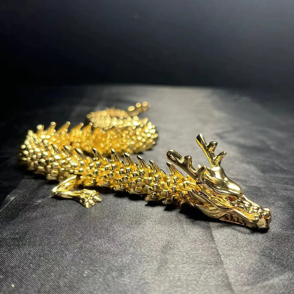 Colorful Dragon Statue Figurine Decor
