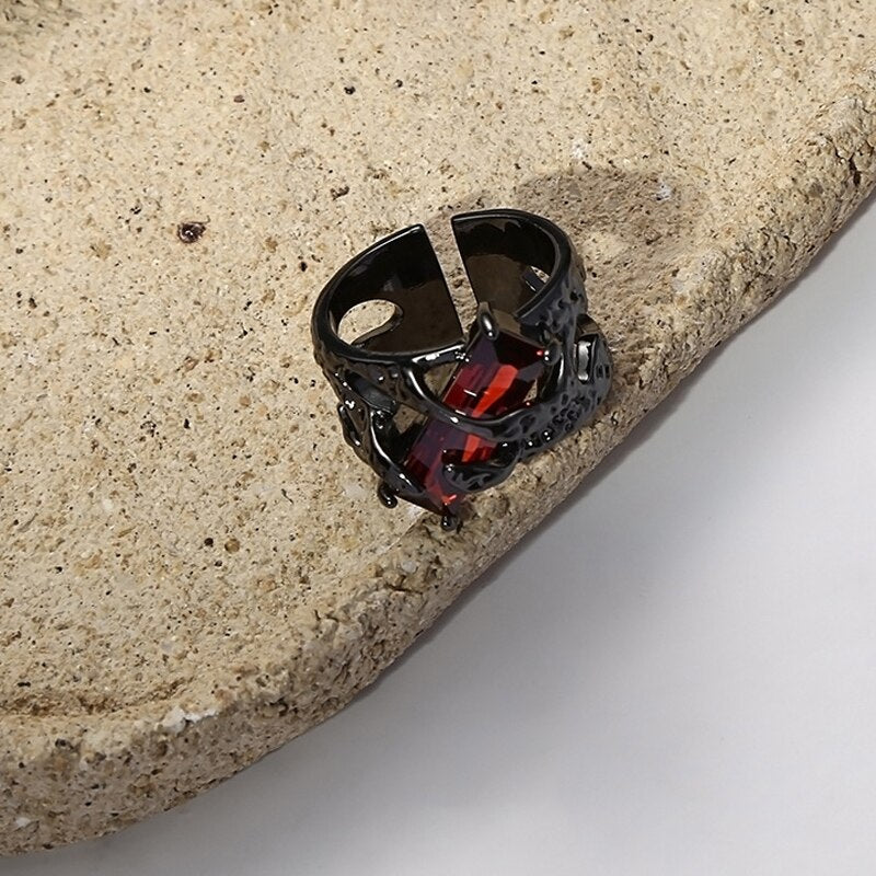 Gorgeous Dark Blue Zircon Stone Ring