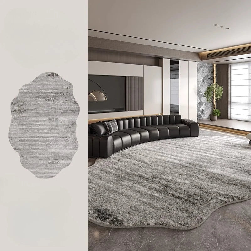 Plush Fuzzy Floor Rug Lamp for Living Room