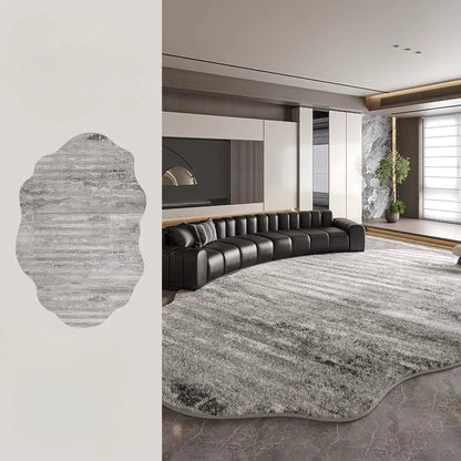 Plush Fuzzy Floor Rug Lamp for Living Room