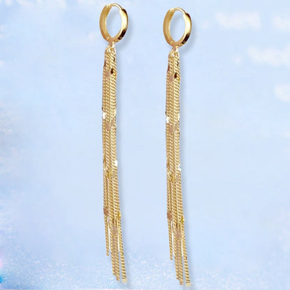 Chic Dangling Tassel Drop Earrings