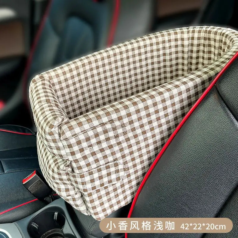 Comfy Pet Car Booster Seat Portable Travel Bed