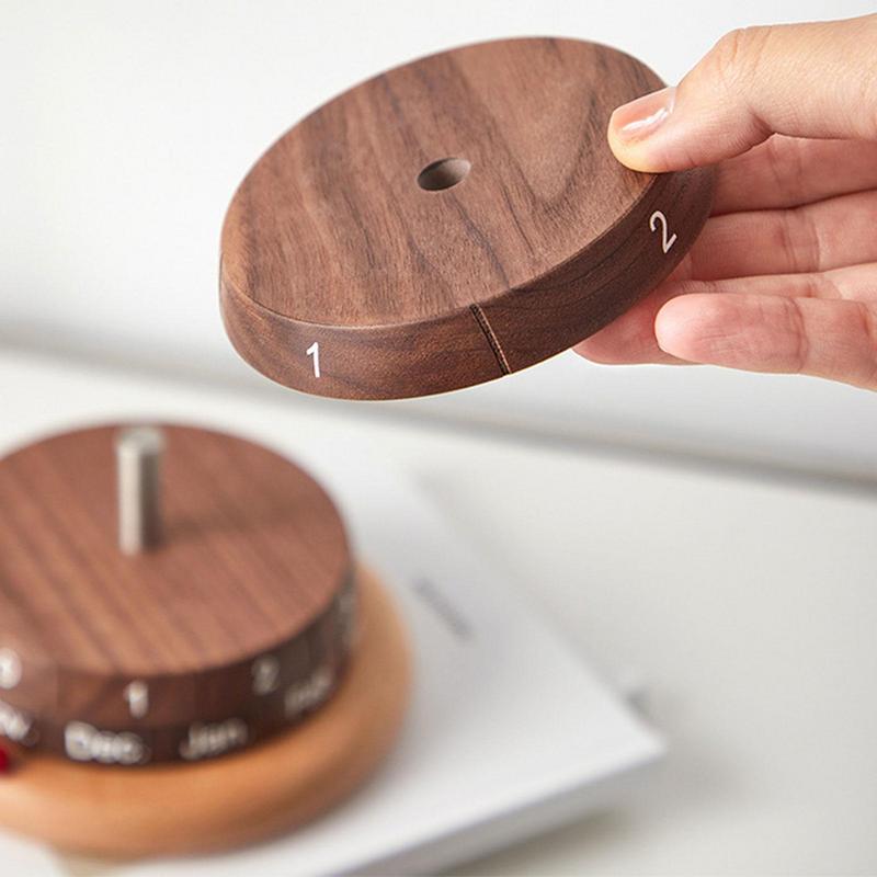 Rustic Wooden Desk Calendar