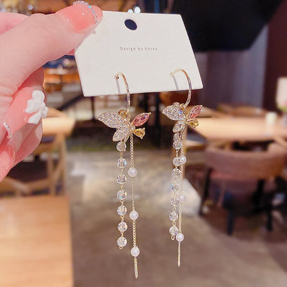 Beautiful Floral Dangling Drop Earrings