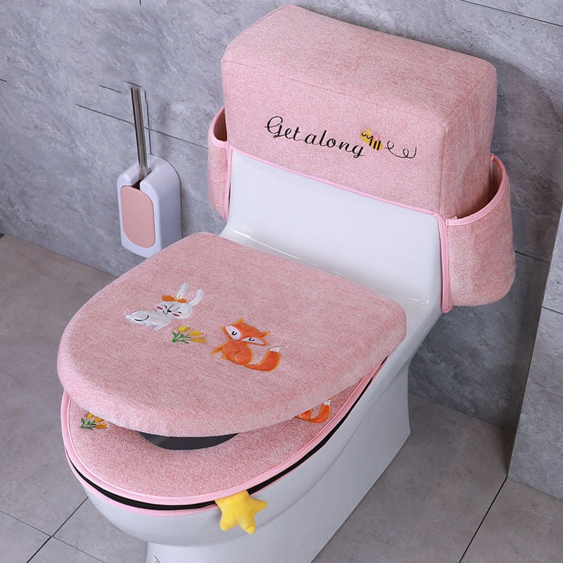 Plush Oversized Toilet Seat Cover - Luxicro