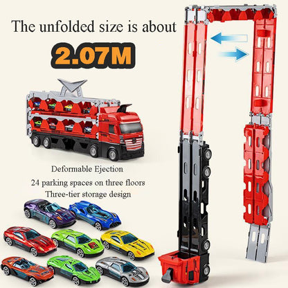 Big Foldable Racing Car Track Playset